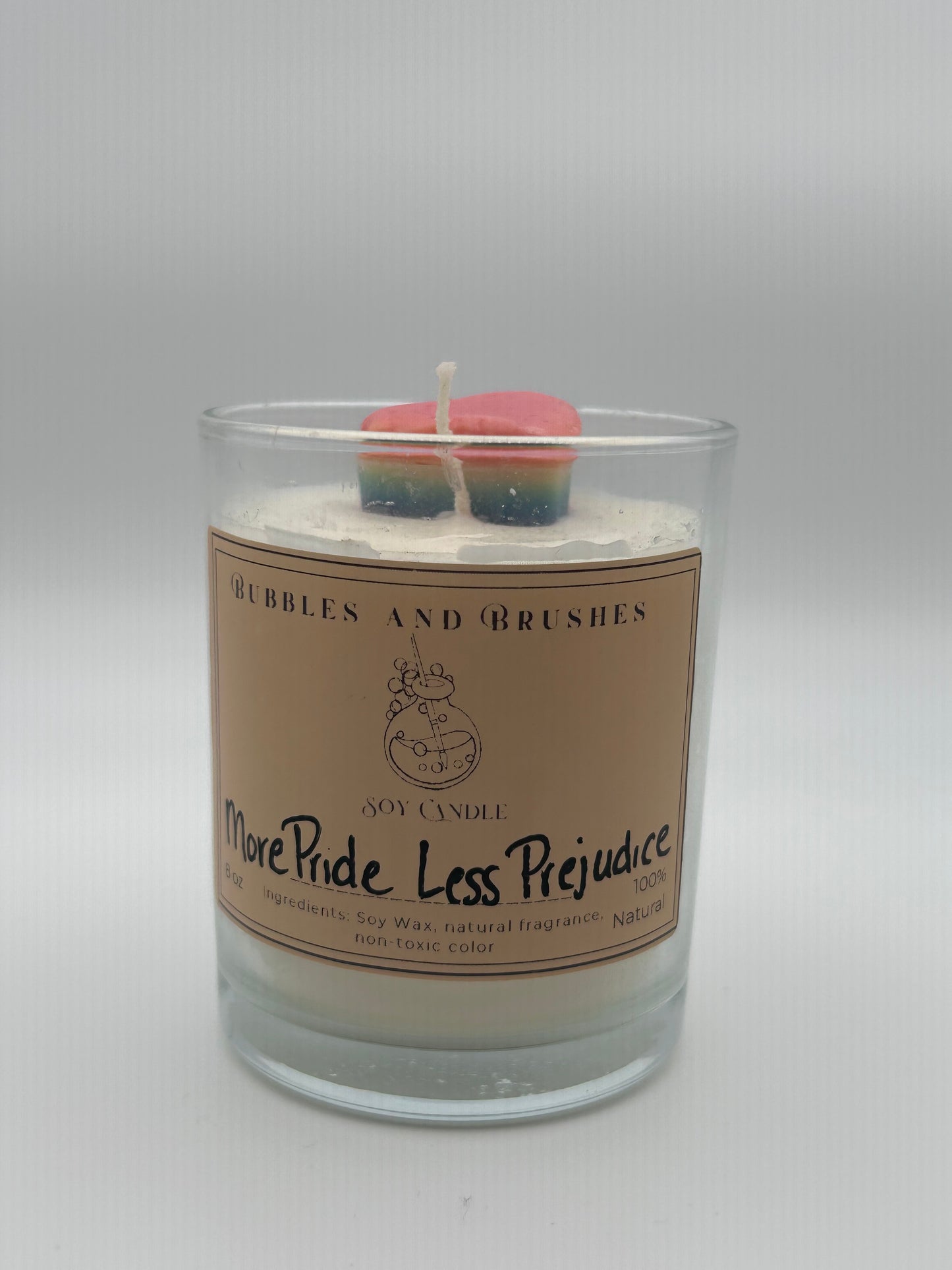 More Pride Less Prejudice Candle by Bubbles & Brushes