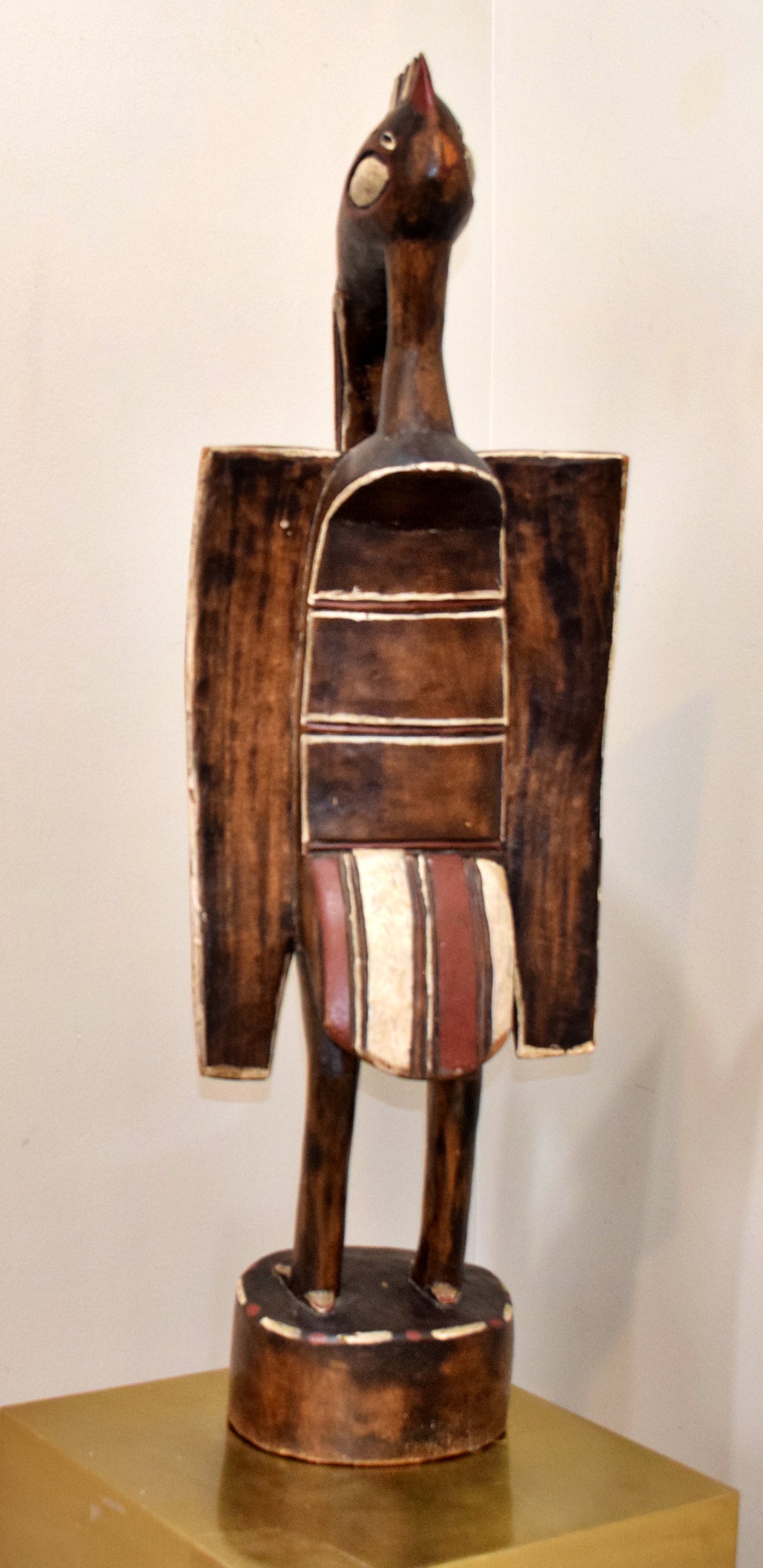 Wooden Bird Statue