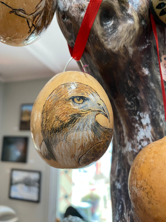 Painted Gourd Ornament