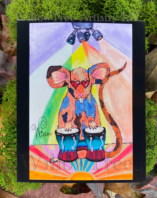 DJ Dumbo (3.5"x4.5" Print) - WillowTree Artistry